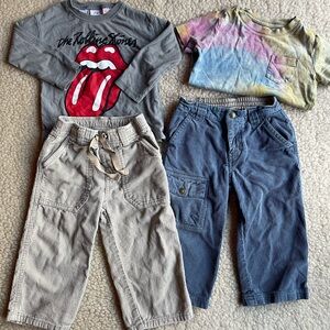 Toddler 2T Corduroy Pants and Shirt Bundle